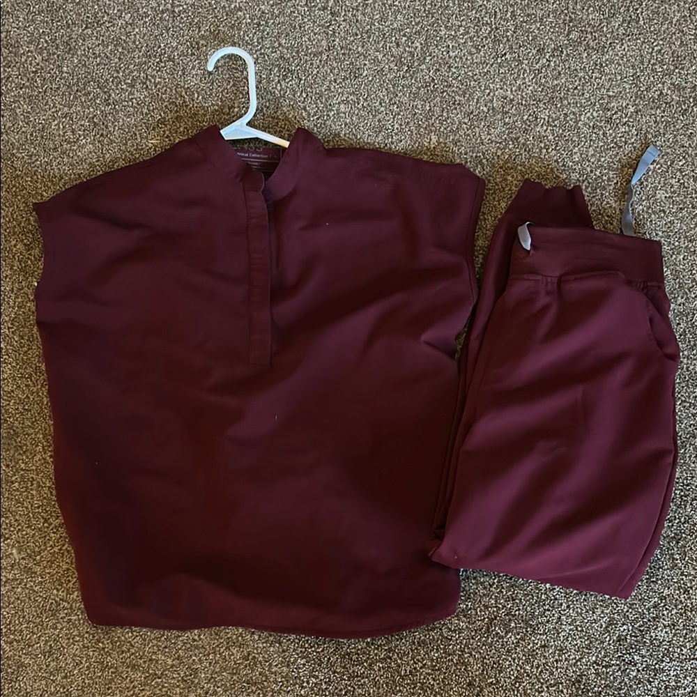 Maroon Figs Scrub Set